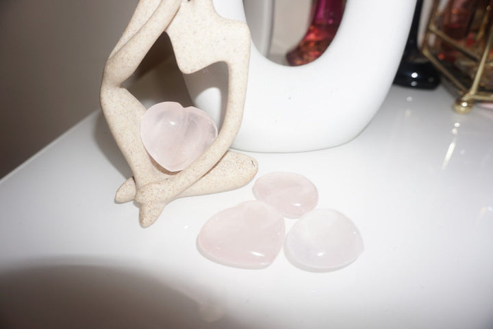 Madagascar Rose Quartz 1 1/4” Heart